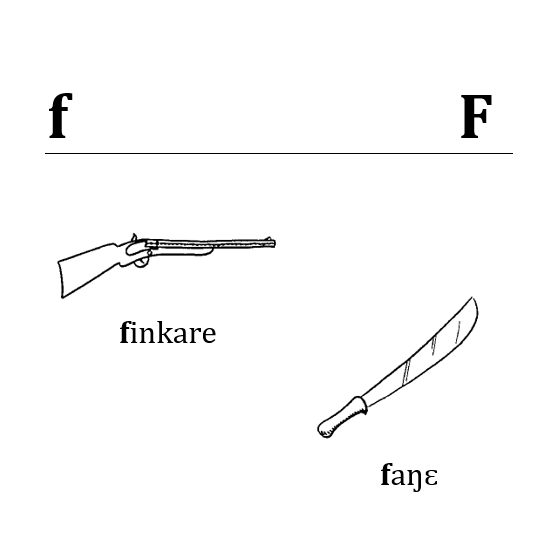 La lettre f La lettre f