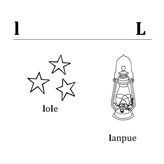 La lettre l La lettre l